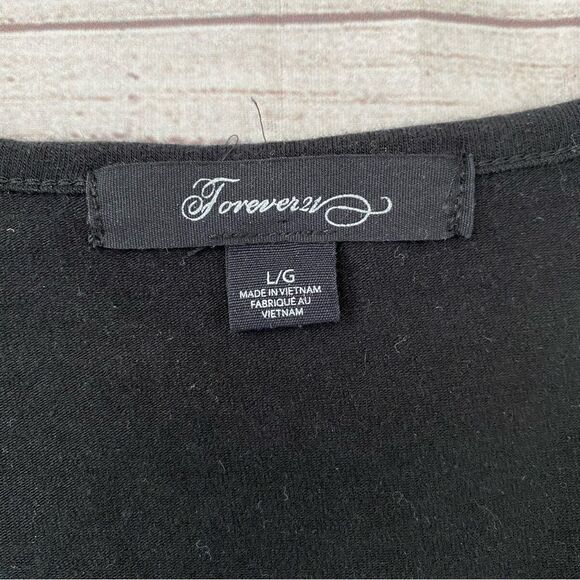 Forever 21 tank top stripe dress black white & grey sz large - Picture 9 of 9